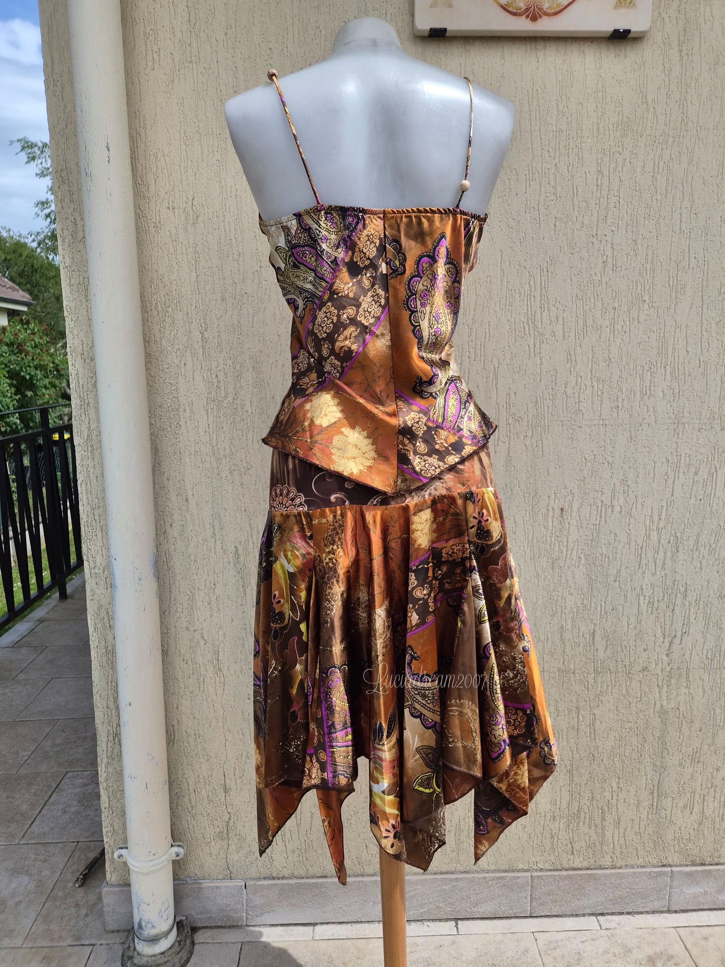 Ensemble satiné marron