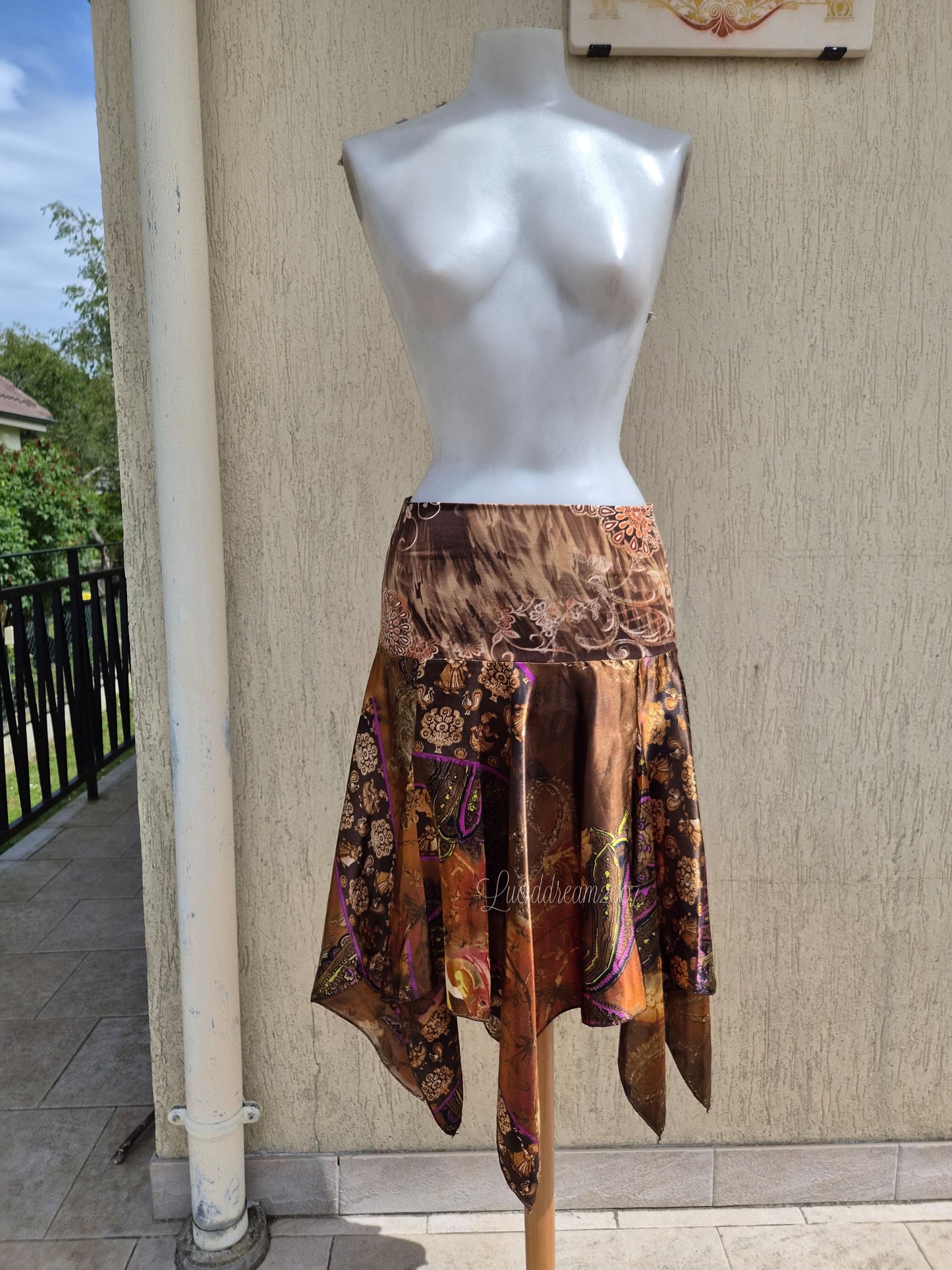 Ensemble satiné marron