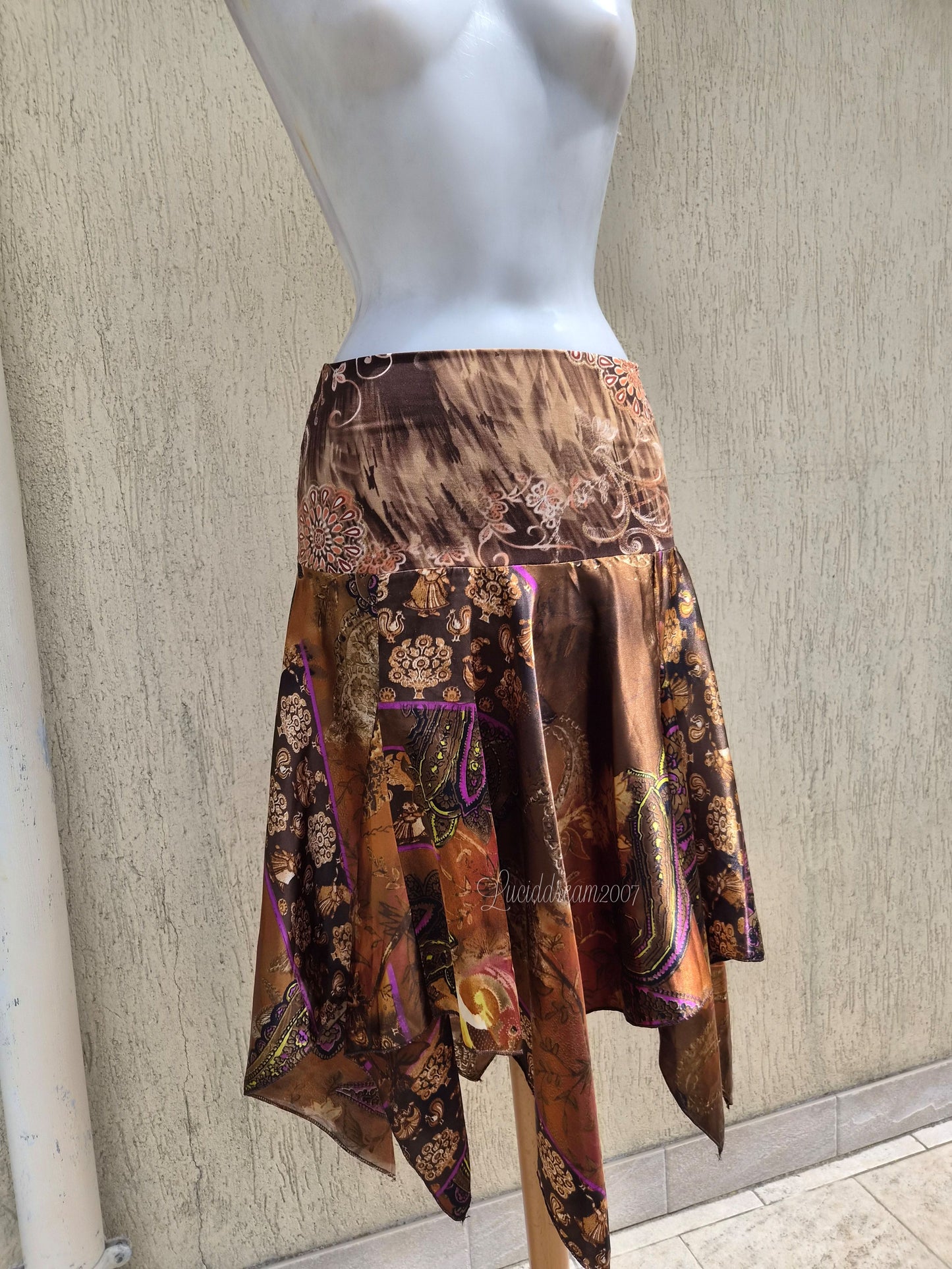 Ensemble satiné marron