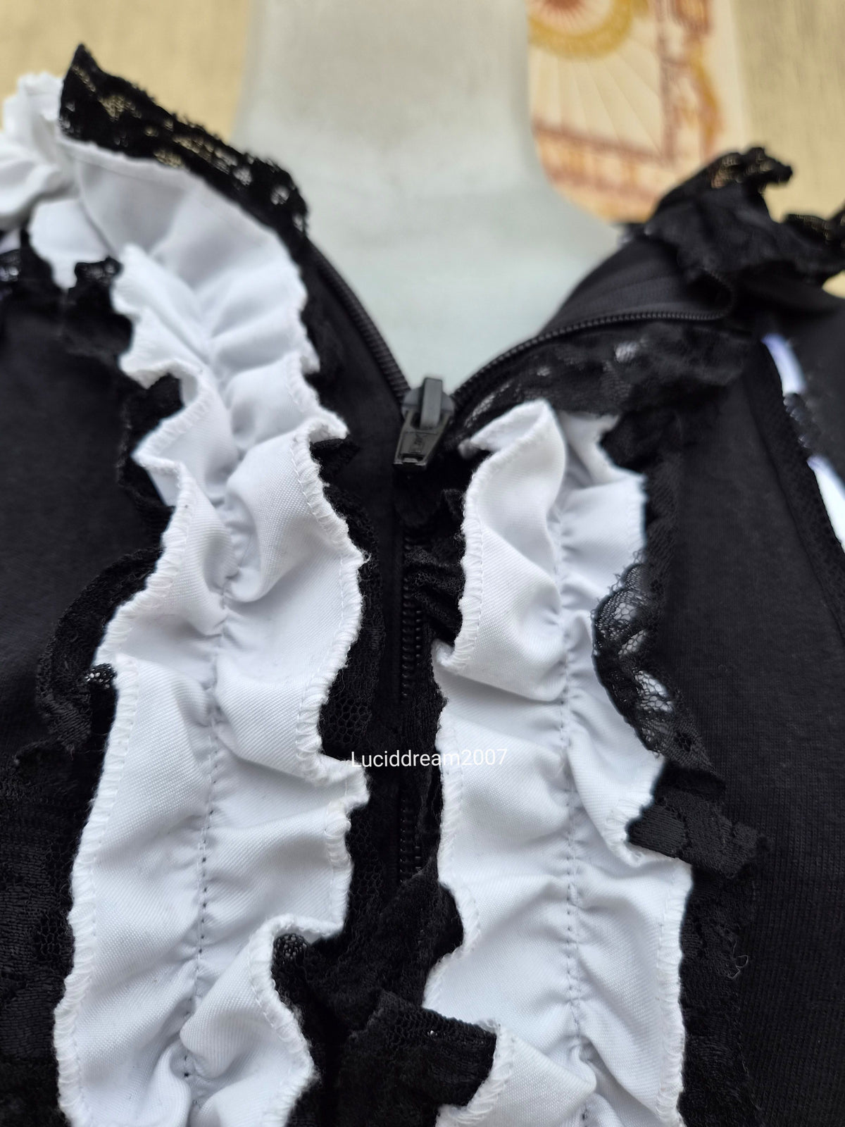 Poizen Industries lace and satin vest