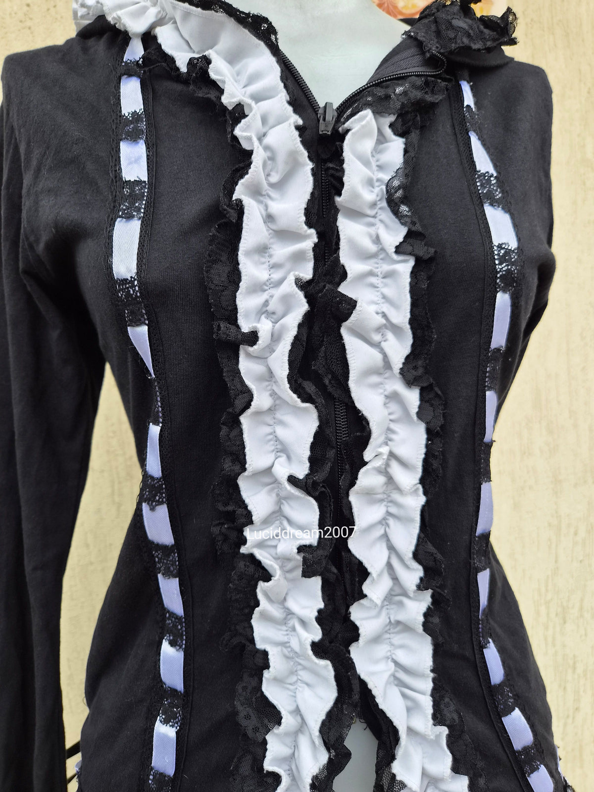 Poizen Industries lace and satin vest