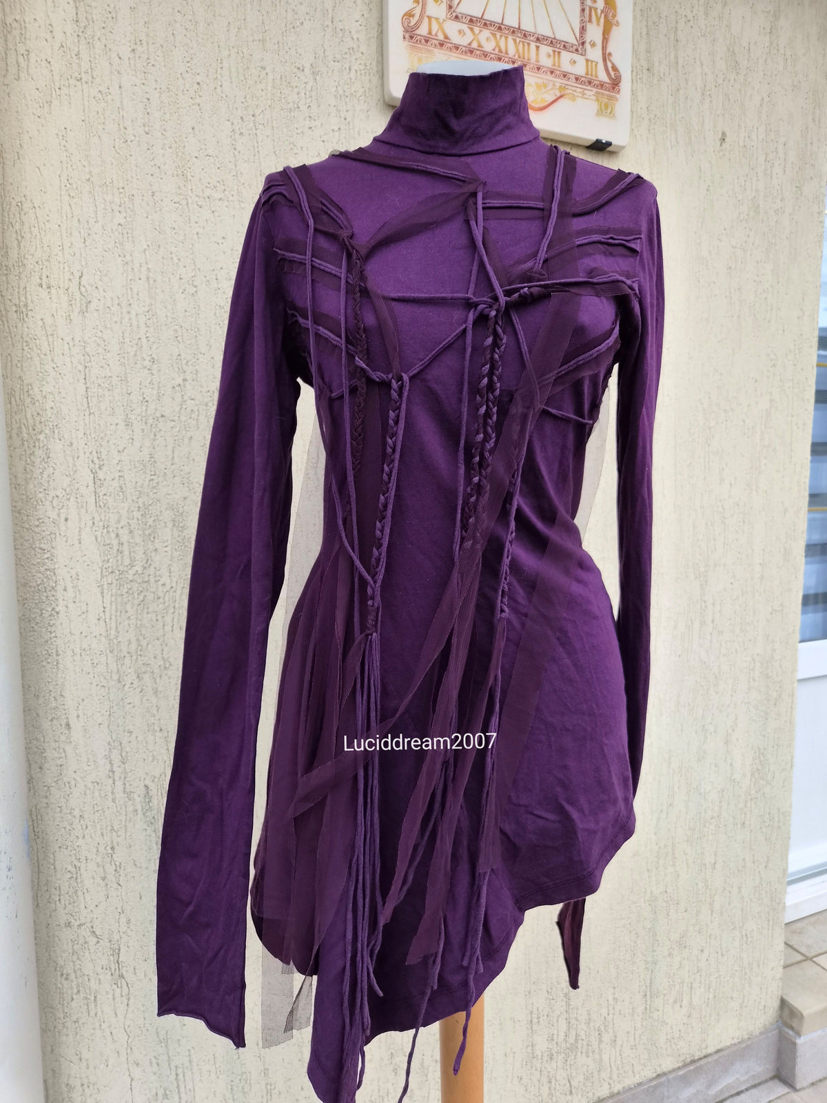Haut violet destructuré