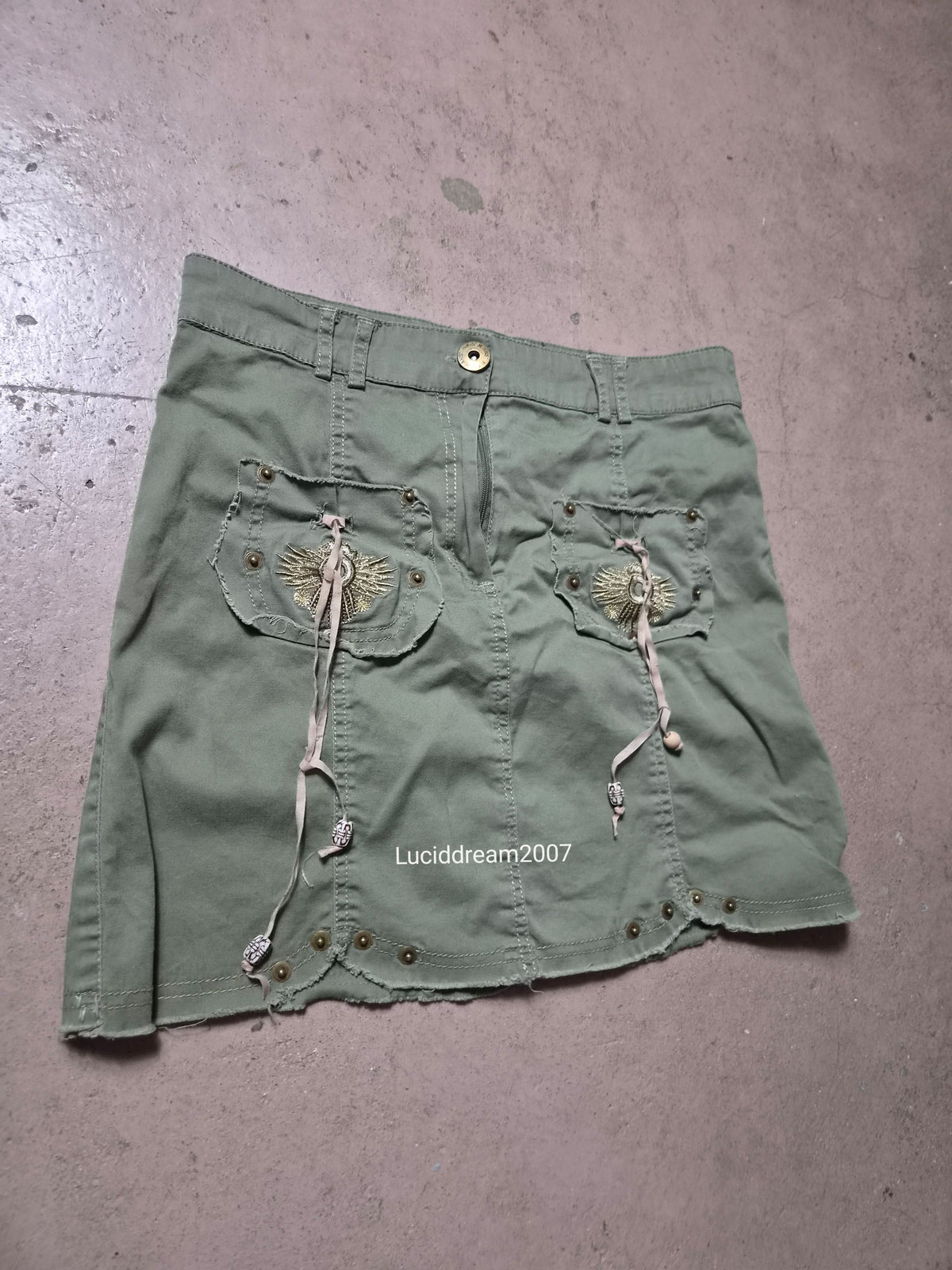 Mini jupe style cargo