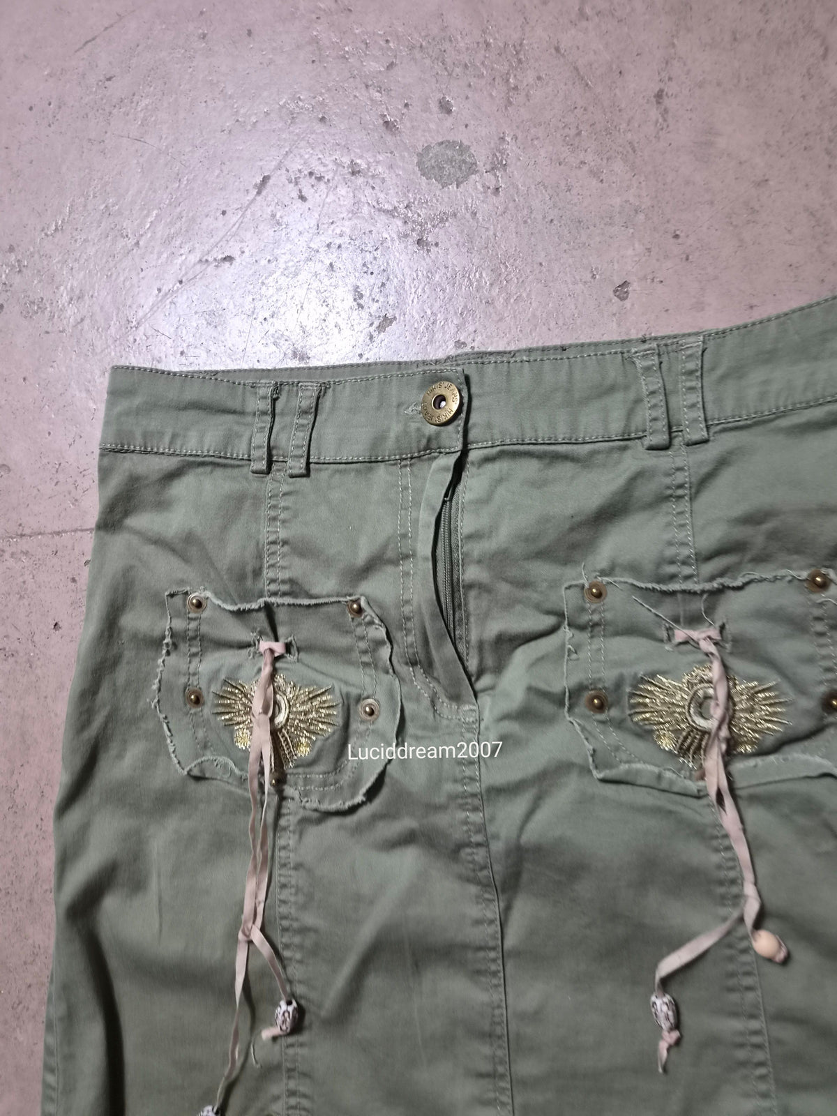 Mini jupe style cargo
