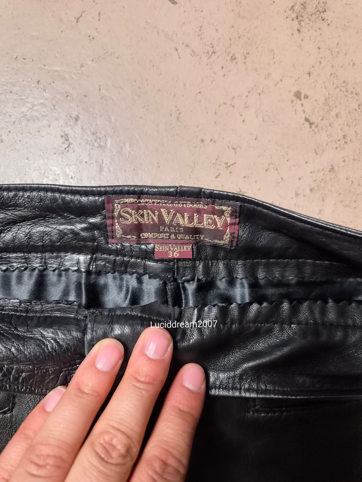 Pantalon en cuir Skin Valley