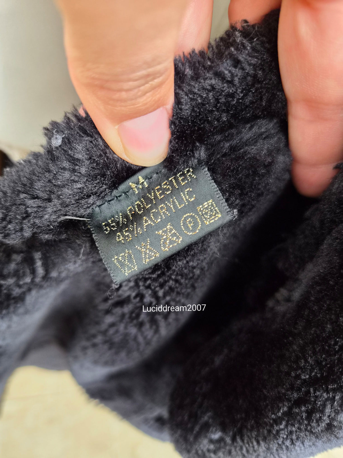 Afghan coat gris anthracite