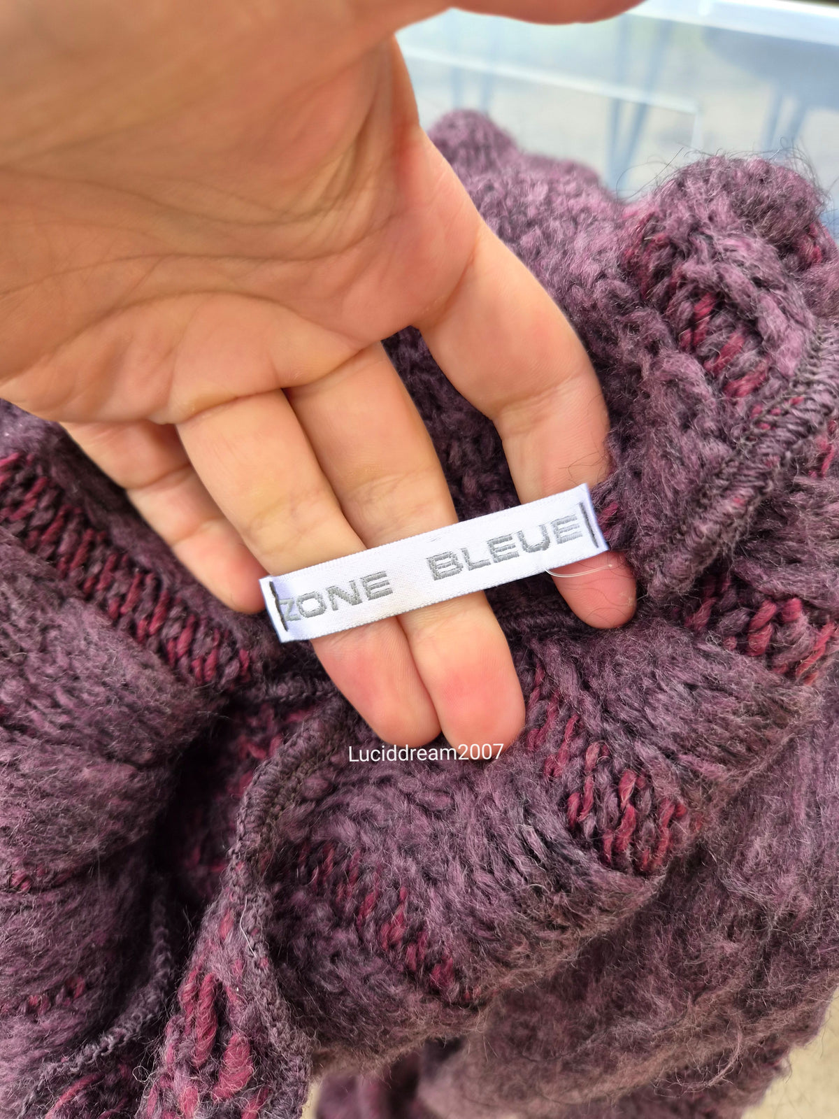Blue Zone violet sweater