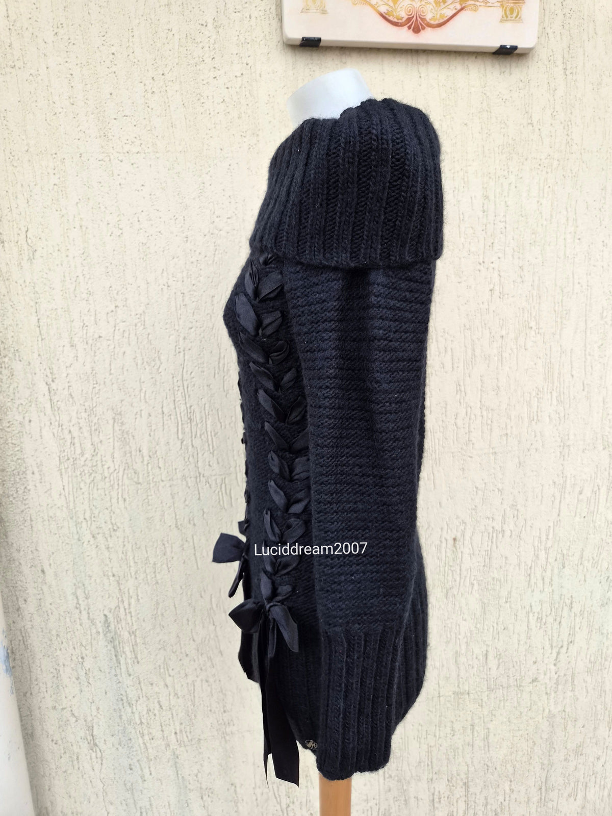 Morgan de Toi lace-up sweater