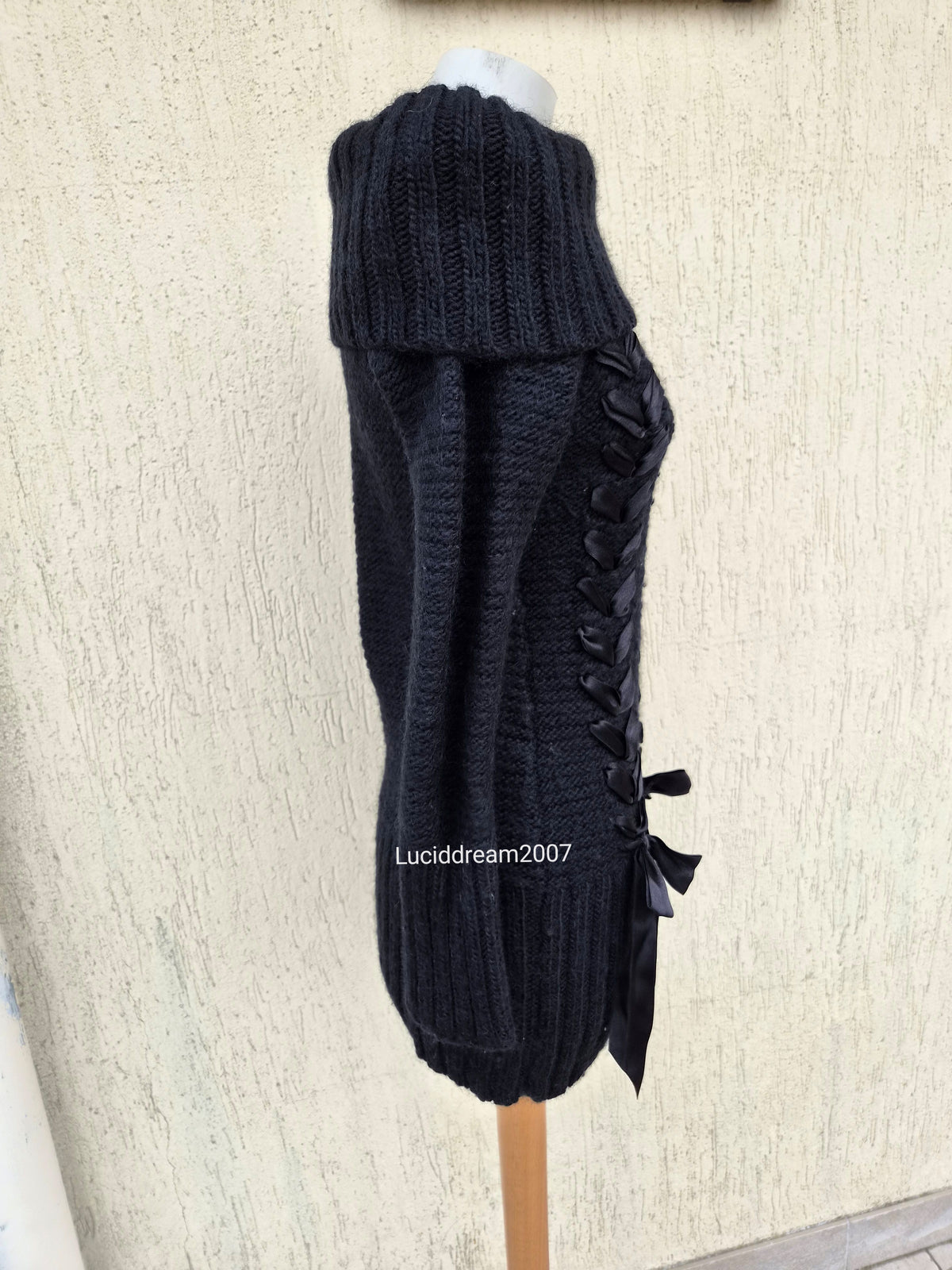 Morgan de Toi lace-up sweater
