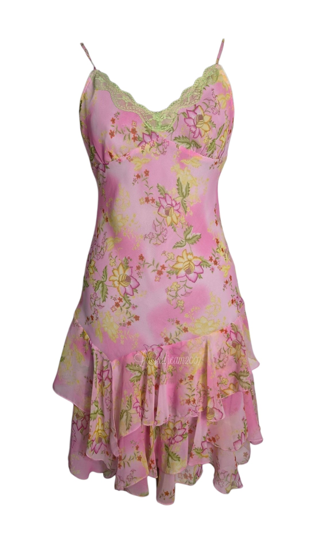 Robe en voile fleurie