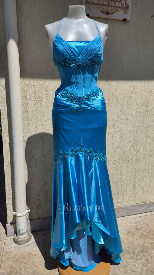Alyce Designs Blue Evening Gown