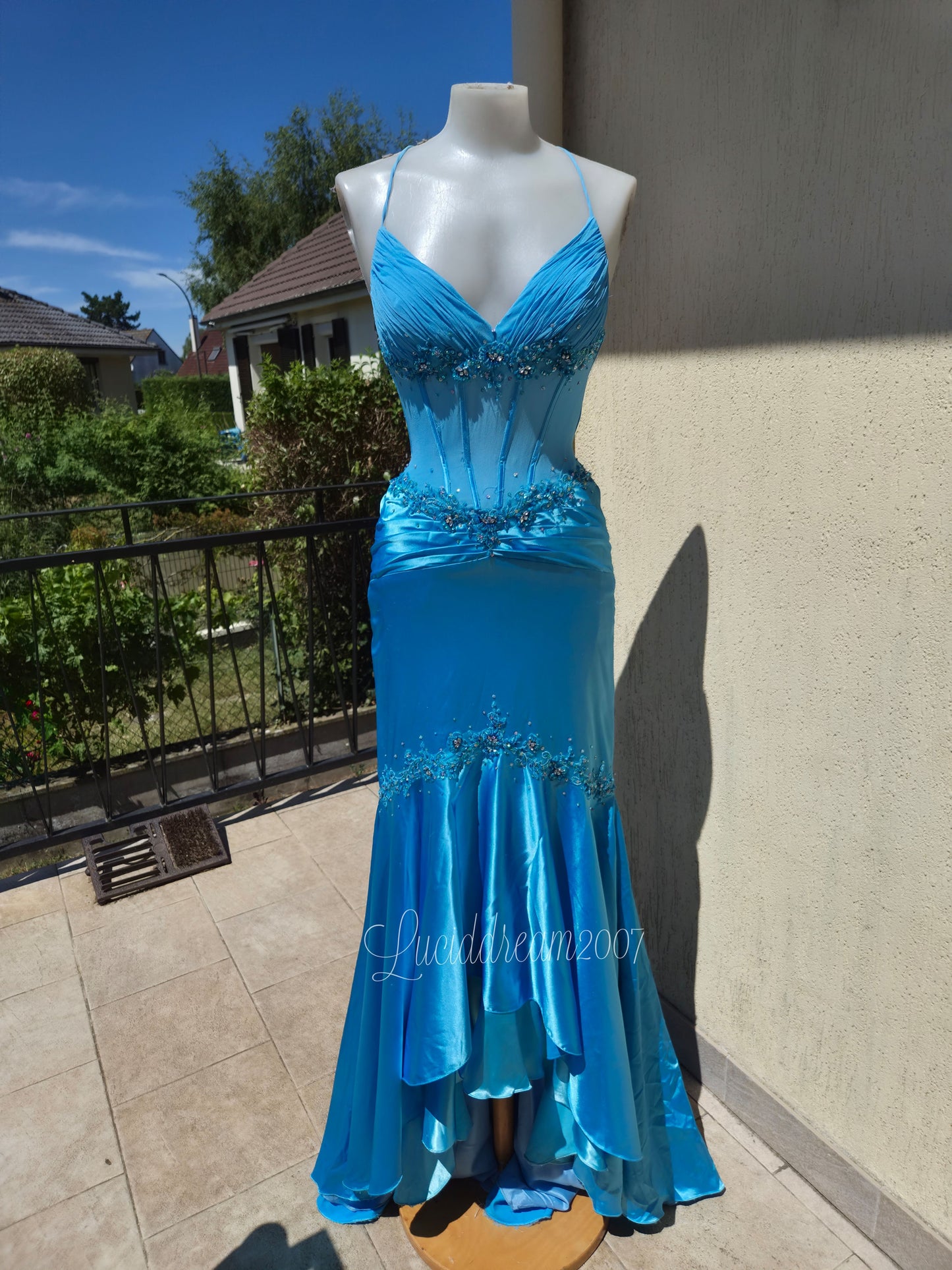 Robe de soirée bleue Alyce Designs