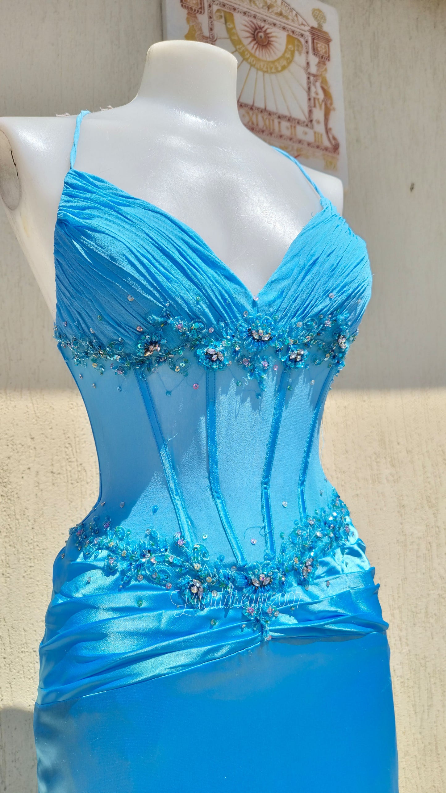 Robe de soirée bleue Alyce Designs