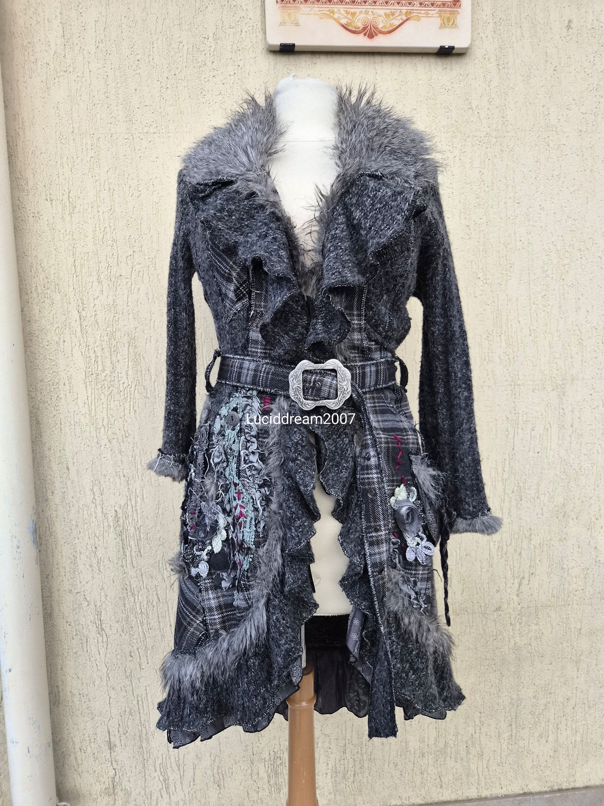 Maxi cardigan brodé