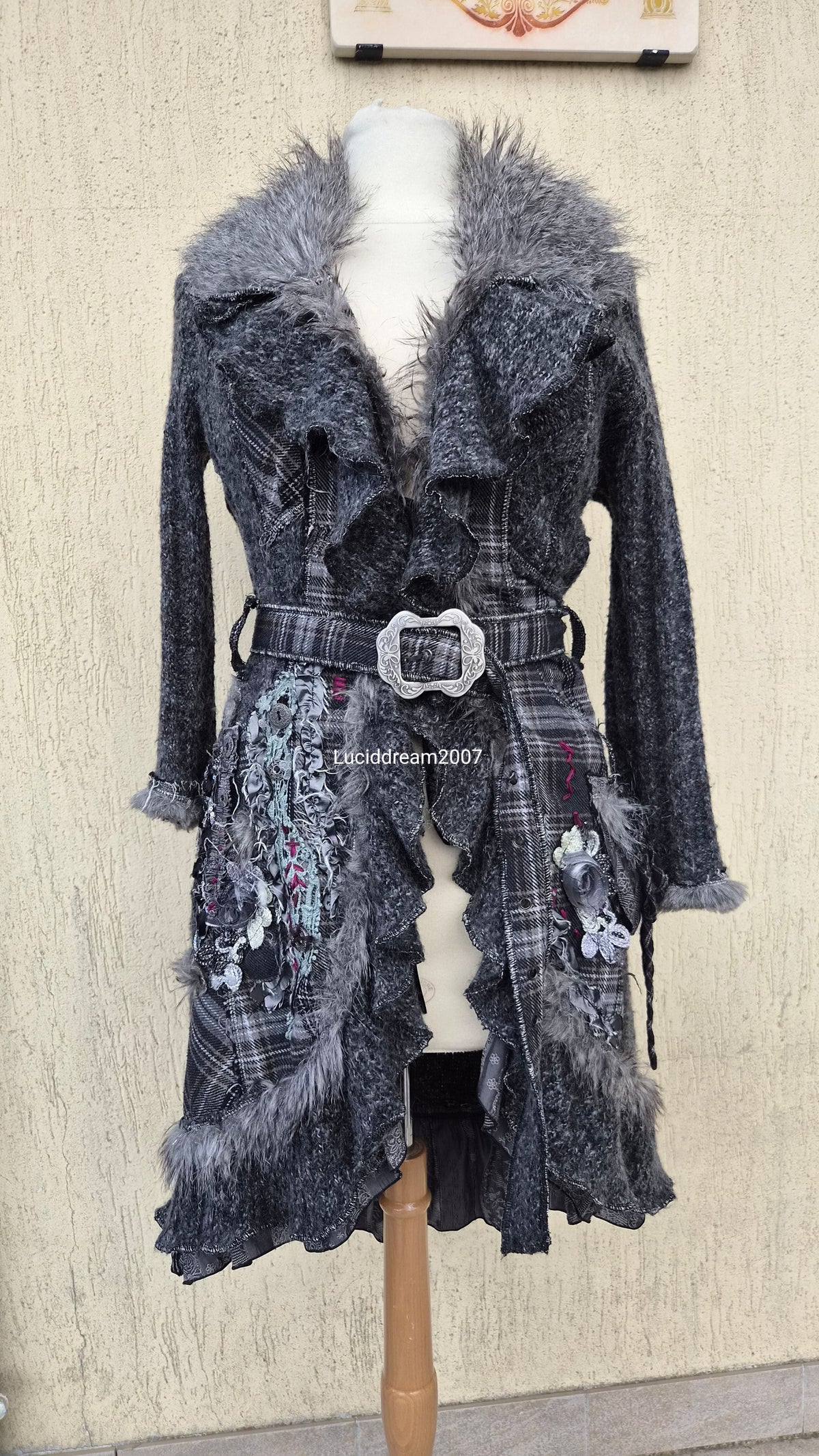 Maxi cardigan brodé