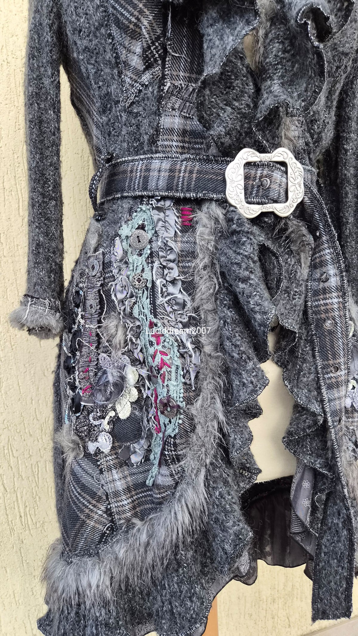 Maxi cardigan brodé