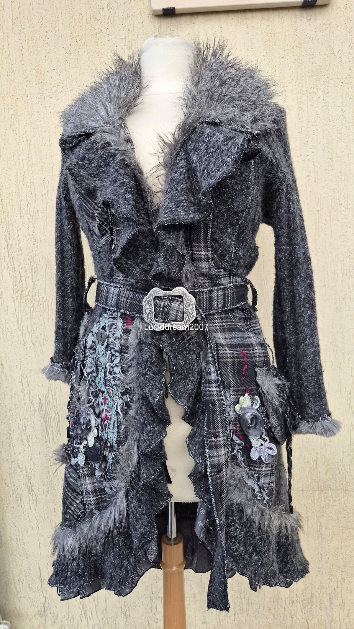 Maxi cardigan brodé