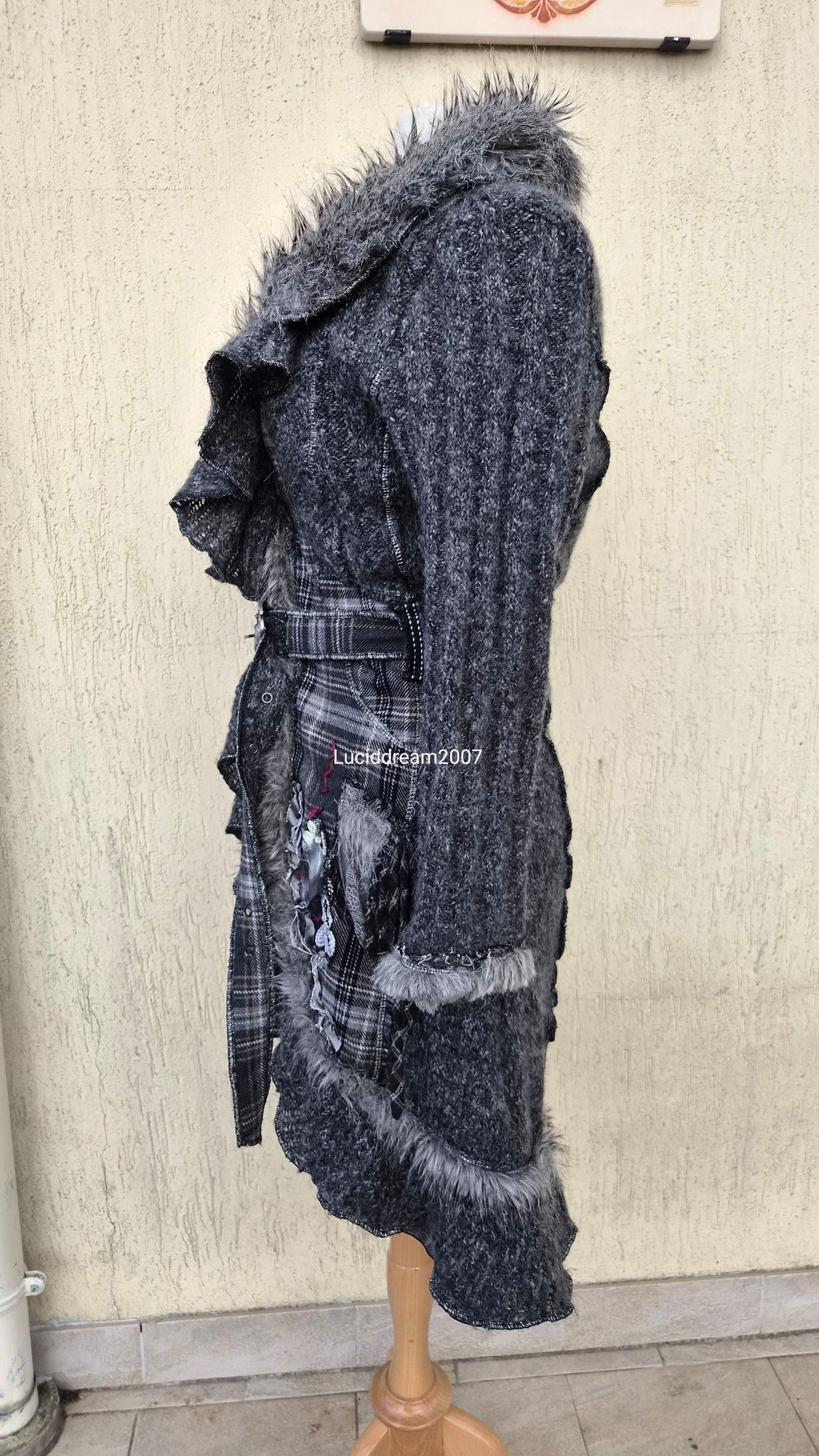 Maxi cardigan brodé