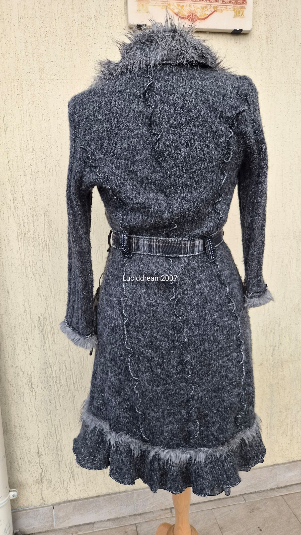Maxi cardigan brodé