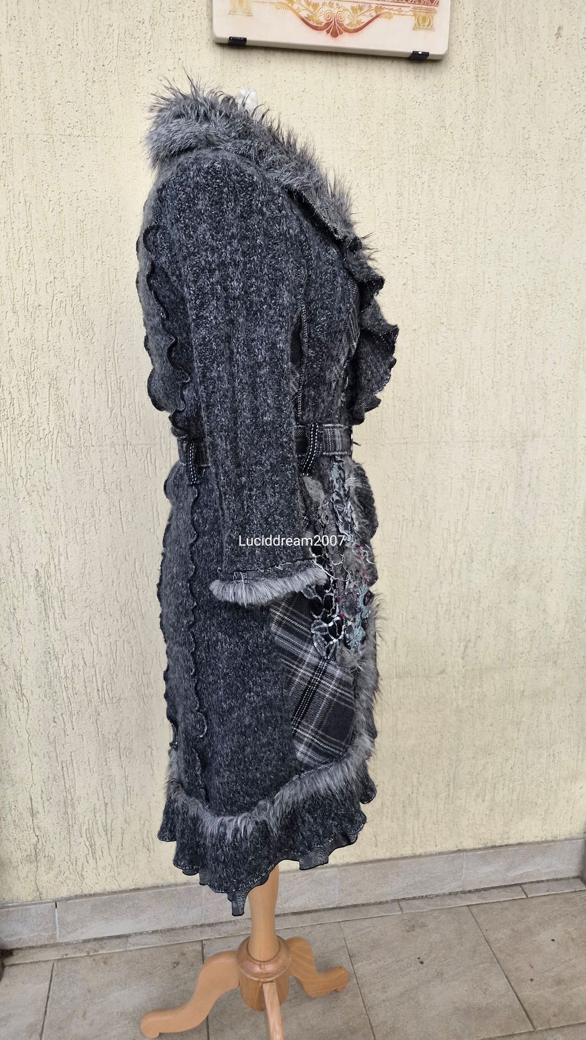 Maxi cardigan brodé