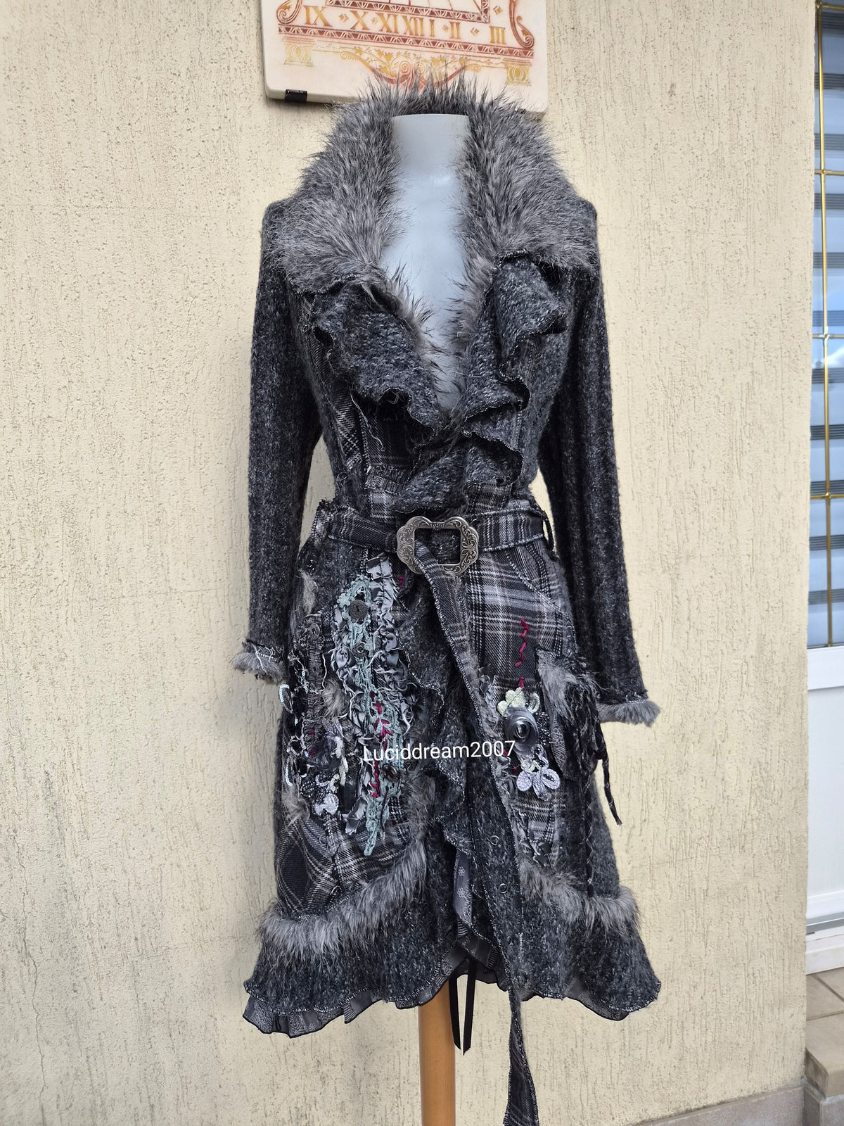 Maxi cardigan brodé