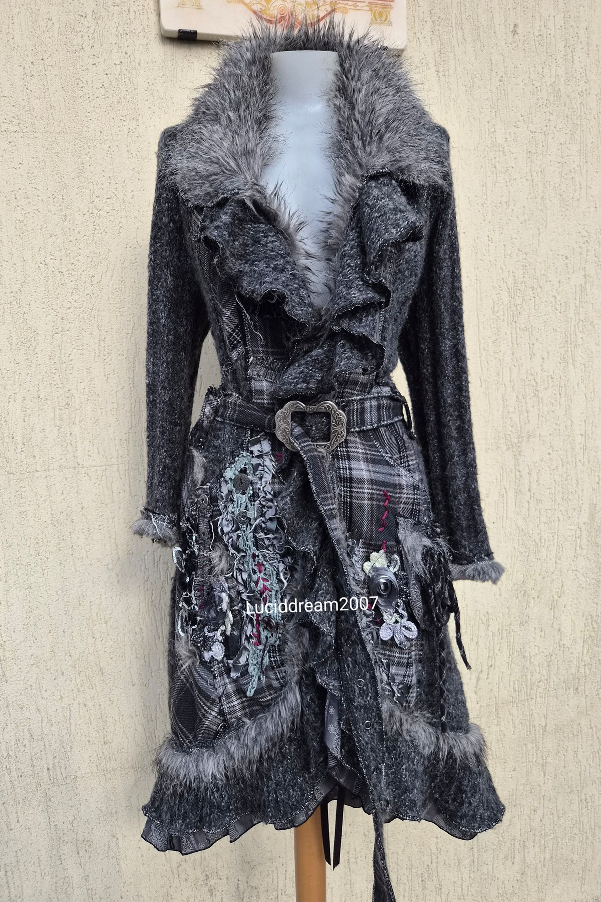Maxi cardigan brodé