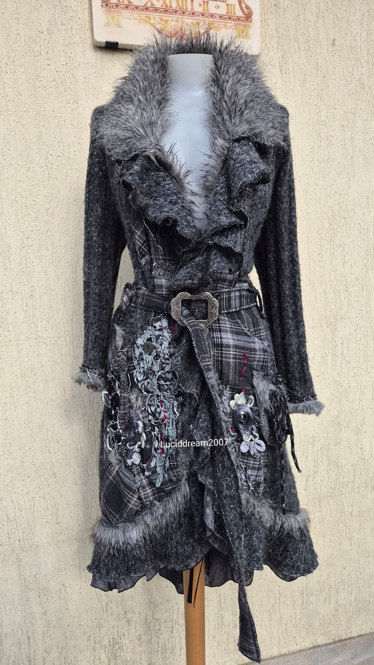 Maxi cardigan brodé