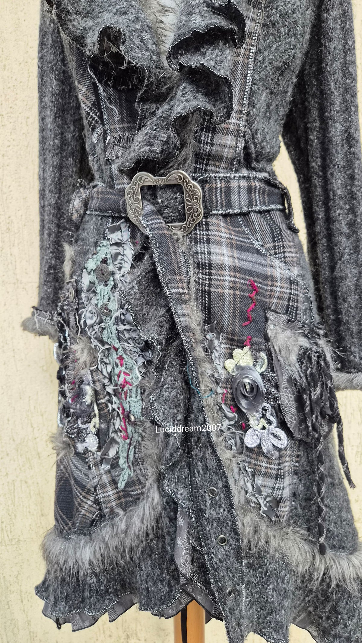 Maxi cardigan brodé