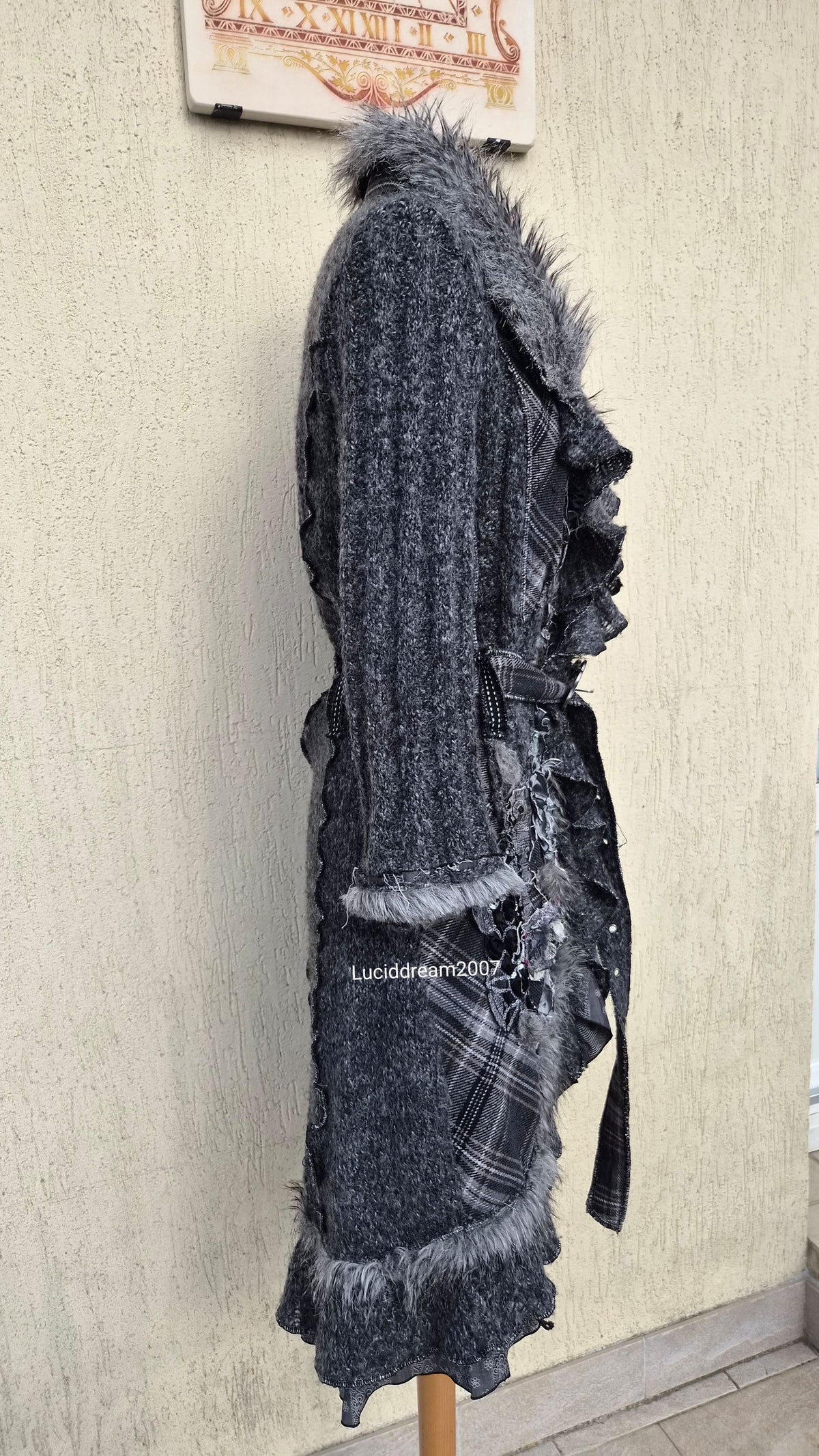 Maxi cardigan brodé