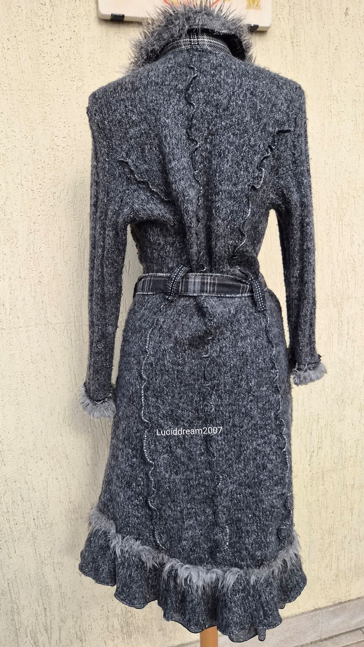 Maxi cardigan brodé