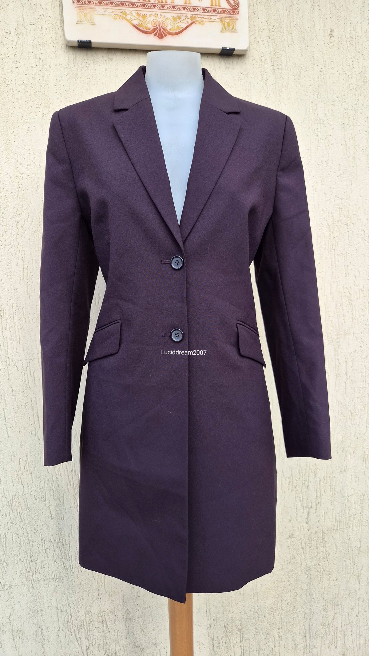 Robe blazer aubergine