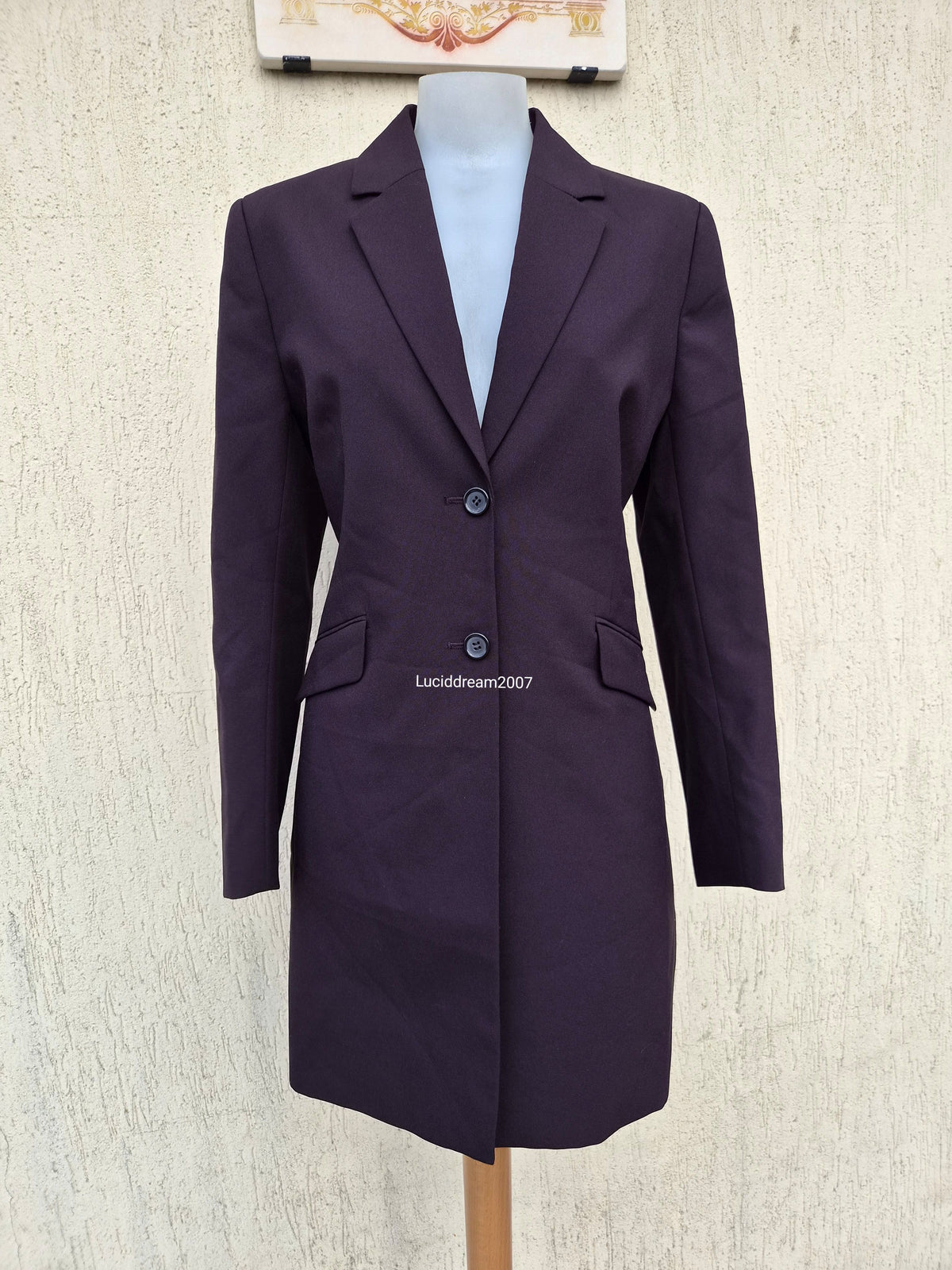 Robe blazer aubergine