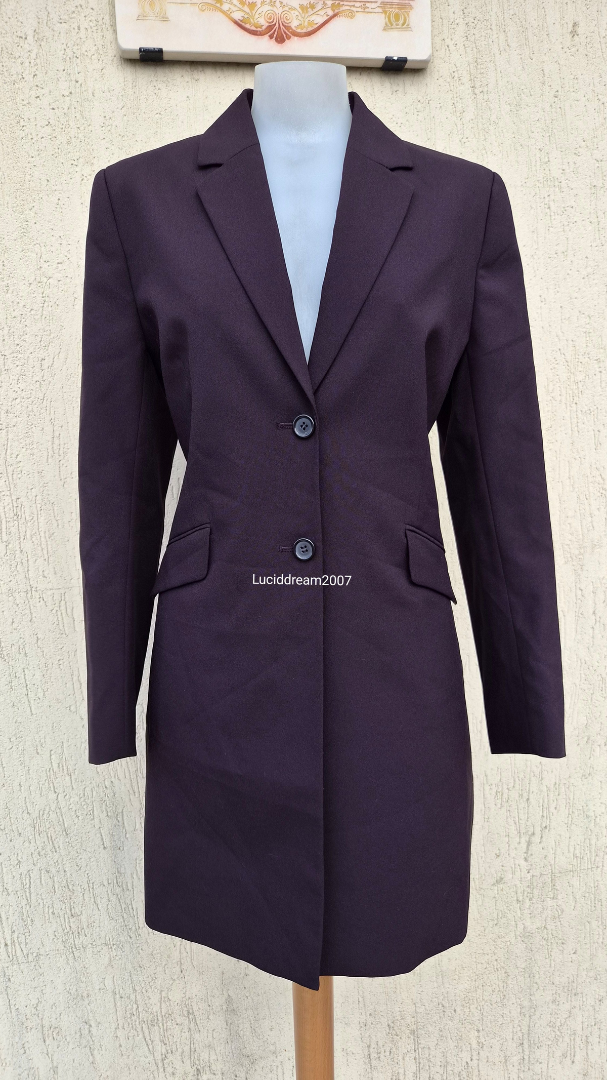 Robe blazer aubergine