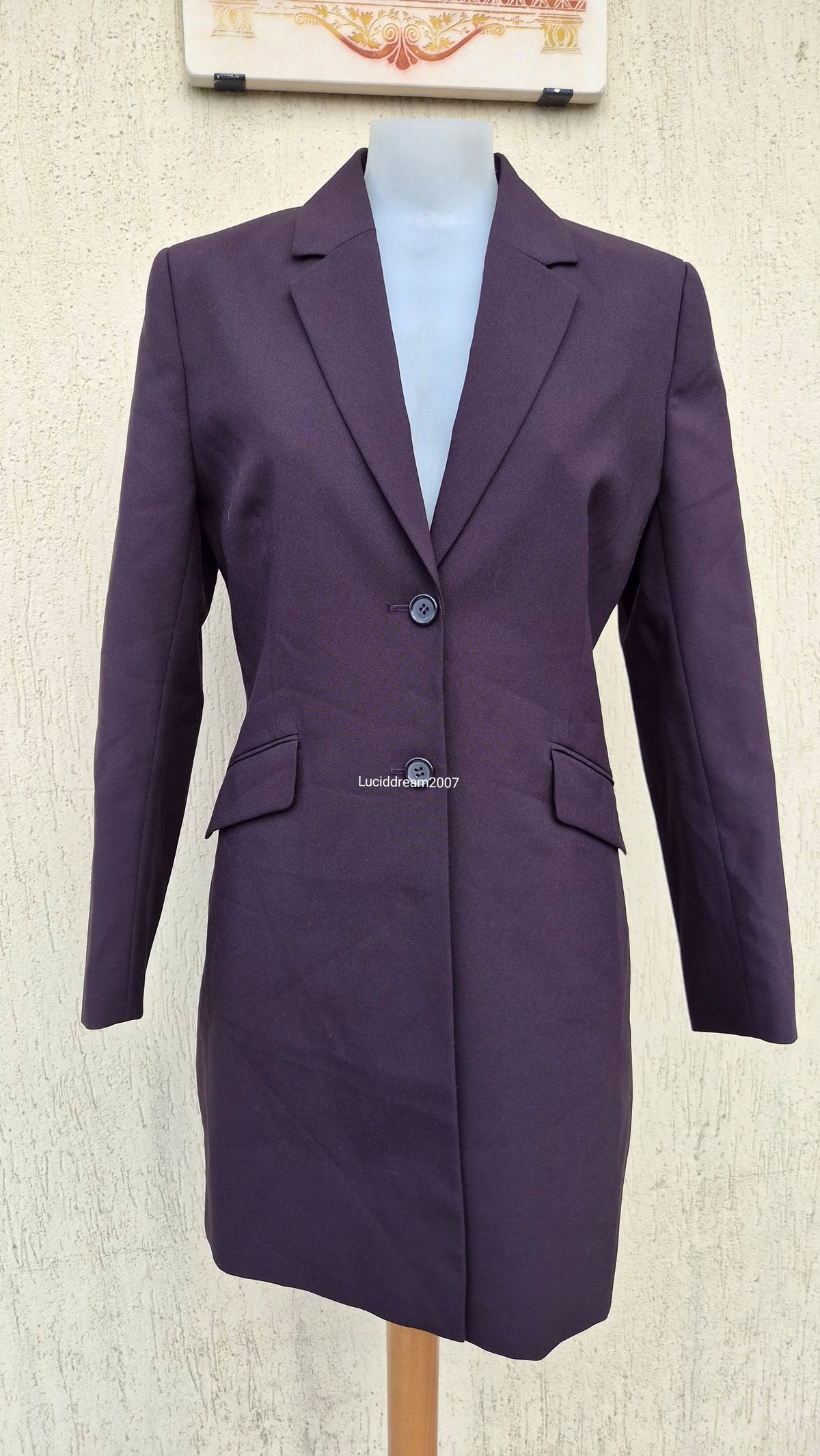 Robe blazer aubergine