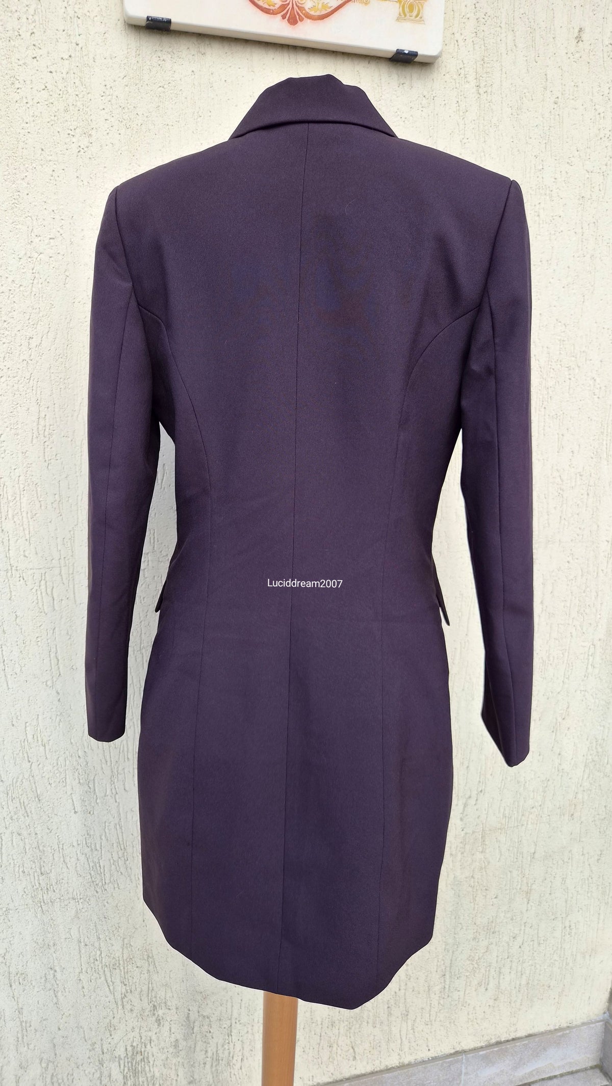 Robe blazer aubergine