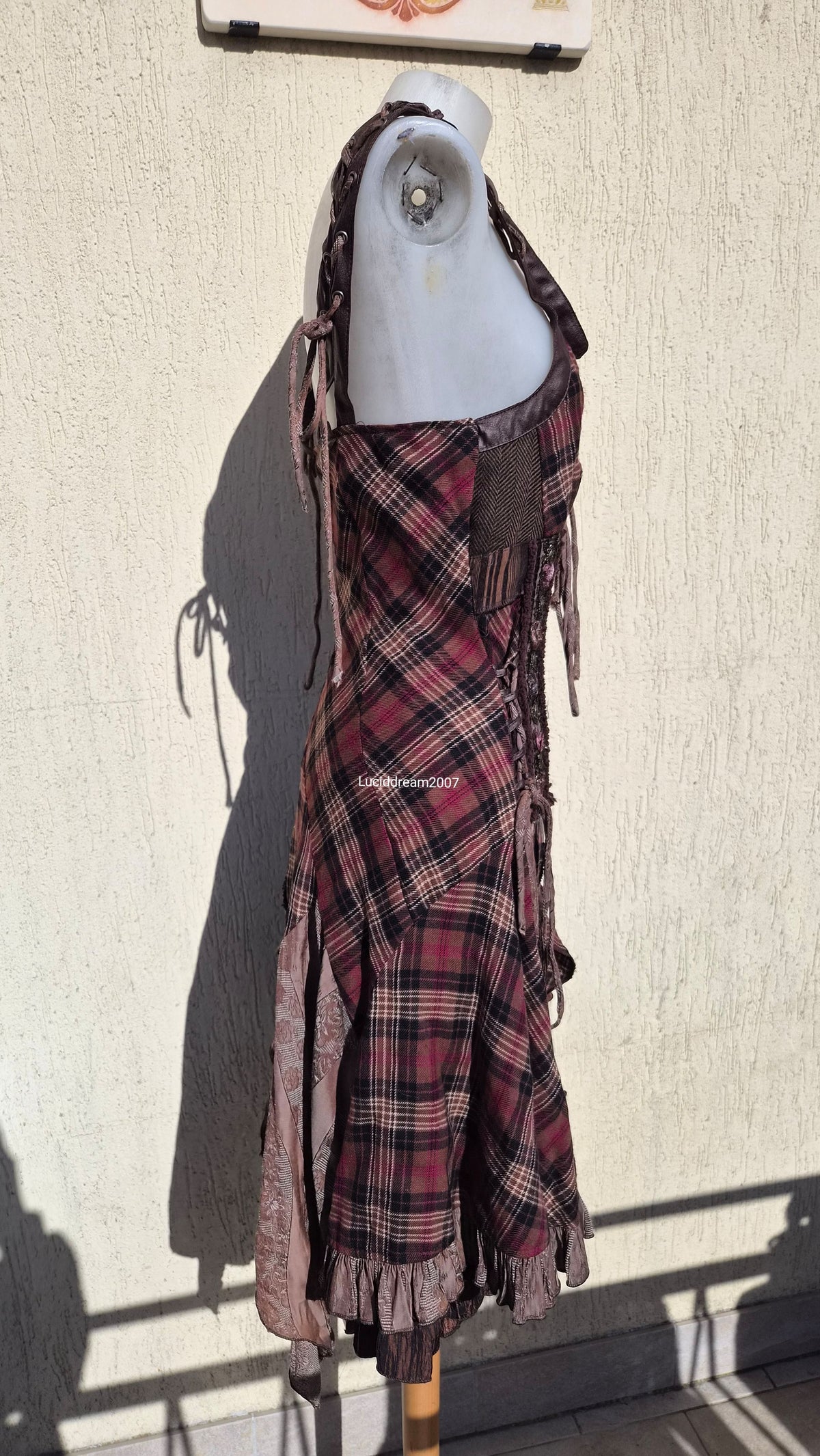 Robe destructurée tons marron
