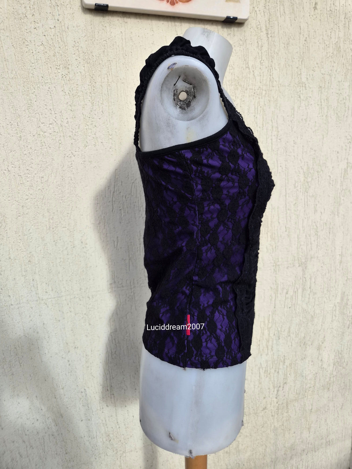 Haut violet et noir Queen of Darkness