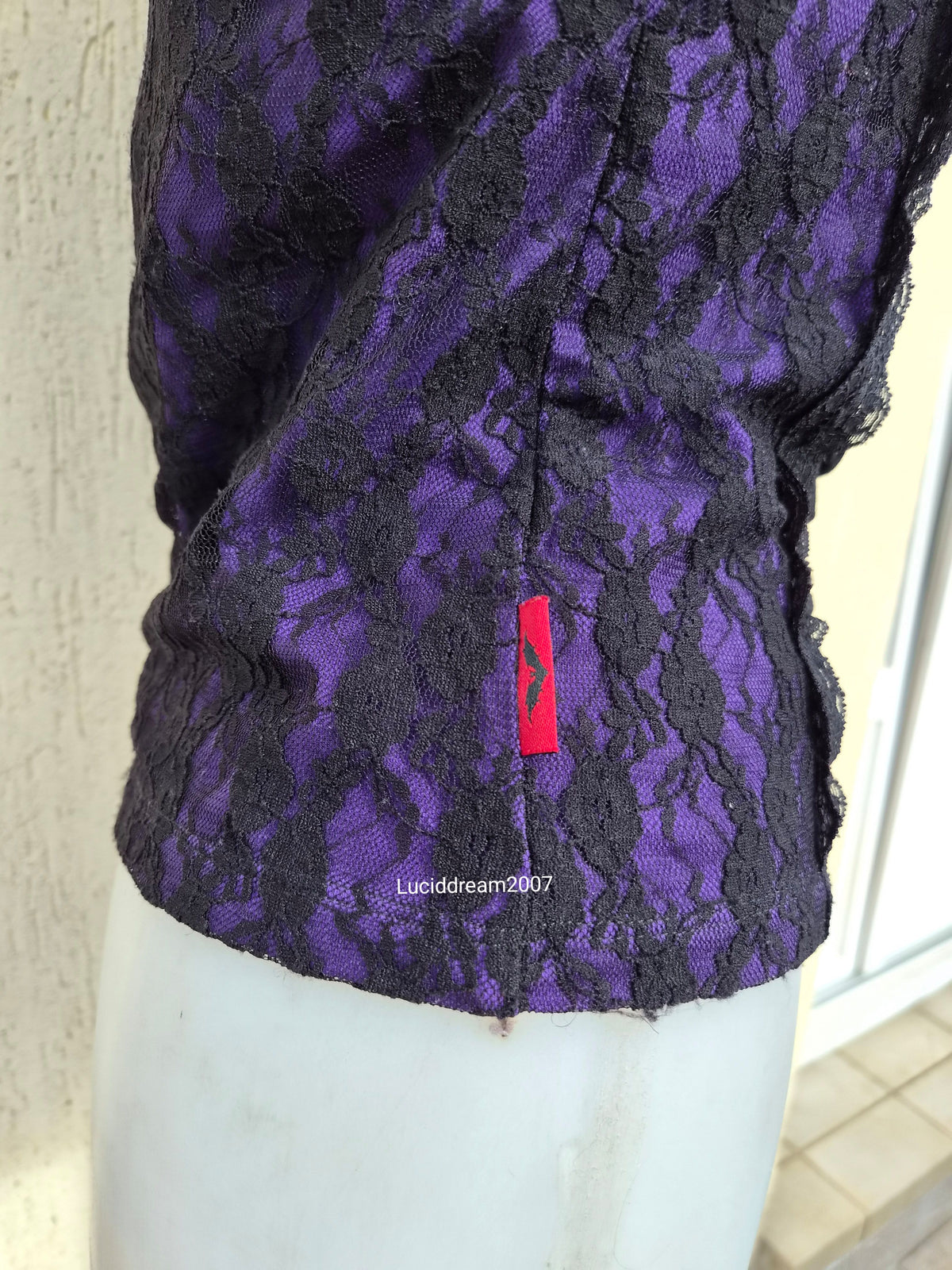Haut violet et noir Queen of Darkness