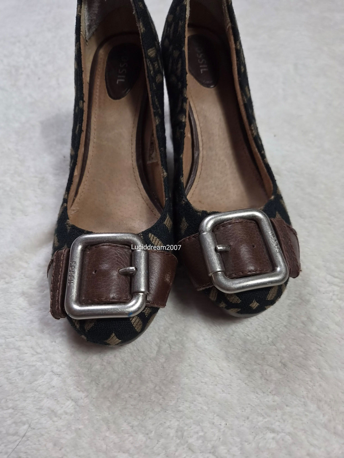 Chaussures à talons carrés