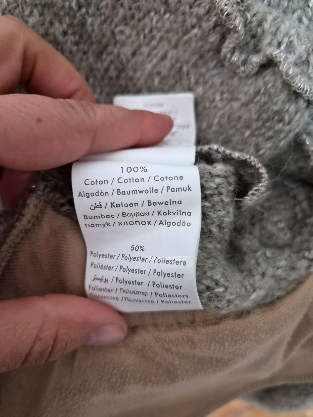 Veste effet patchwork col fausse fourrure