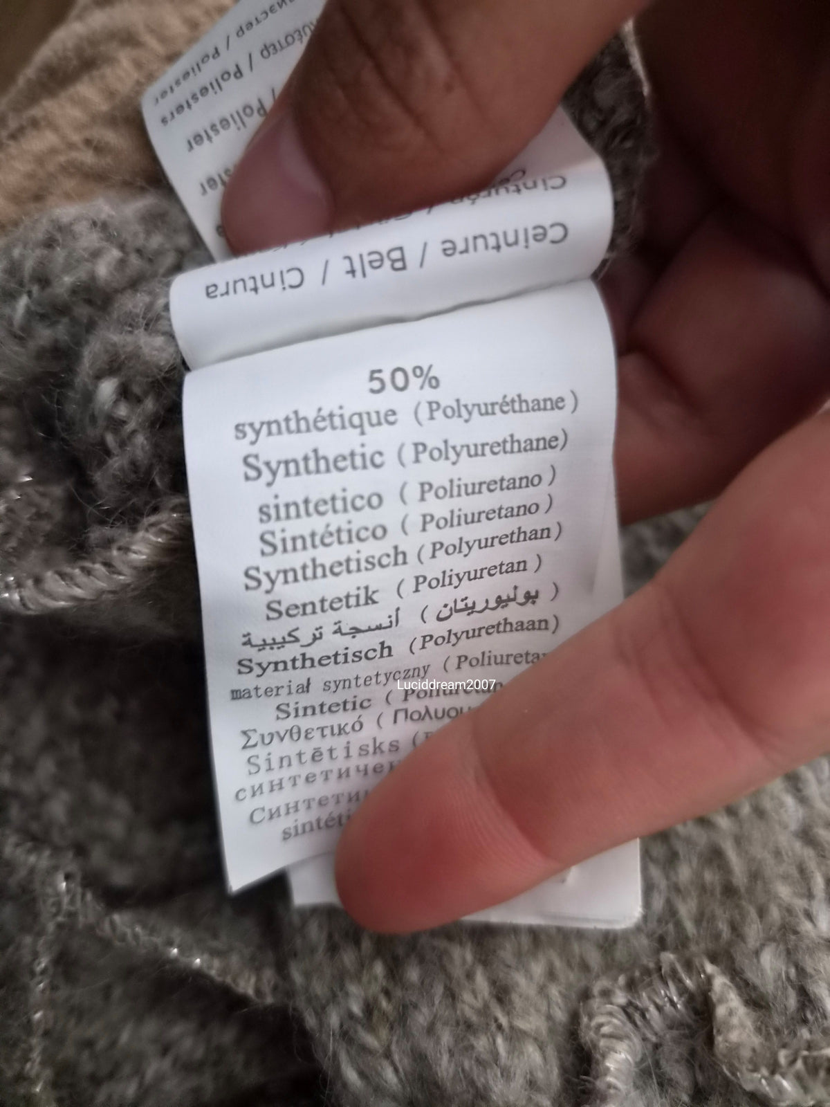 Veste effet patchwork col fausse fourrure