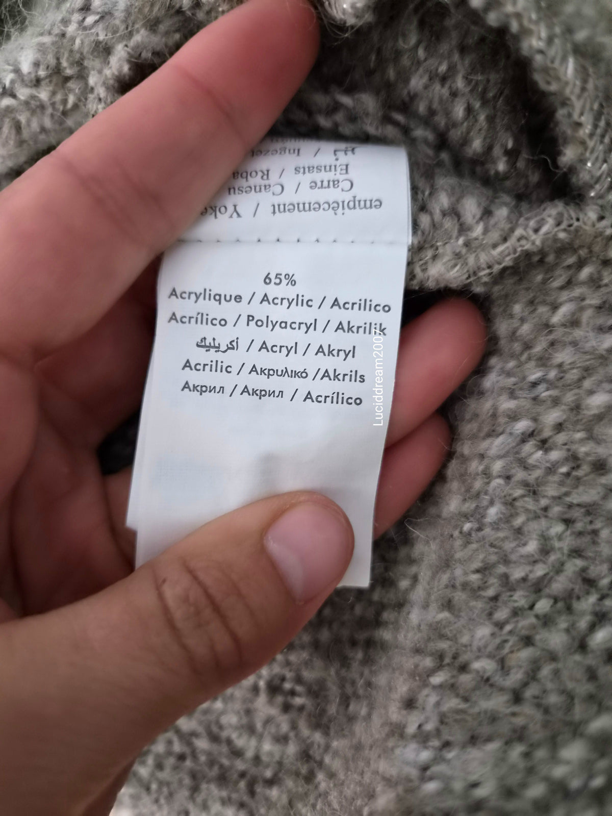 Veste taupe col fausse fourure