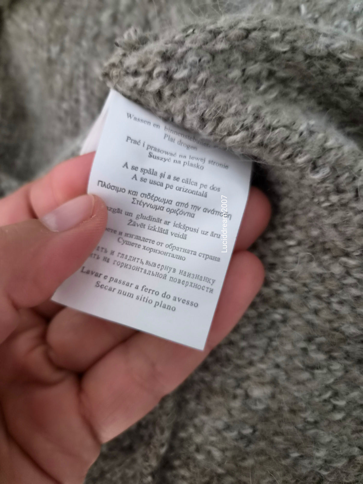 Veste taupe col fausse fourure