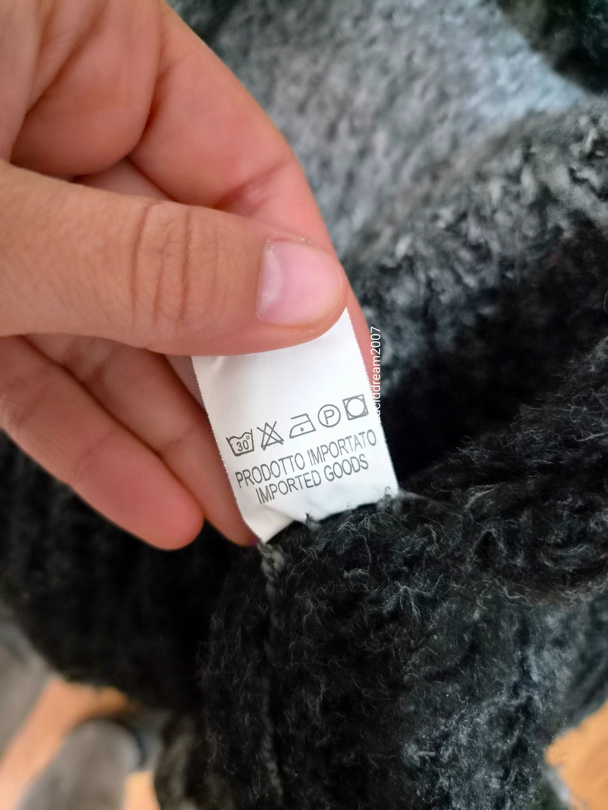 Cardigan laine et mohair à volants gris