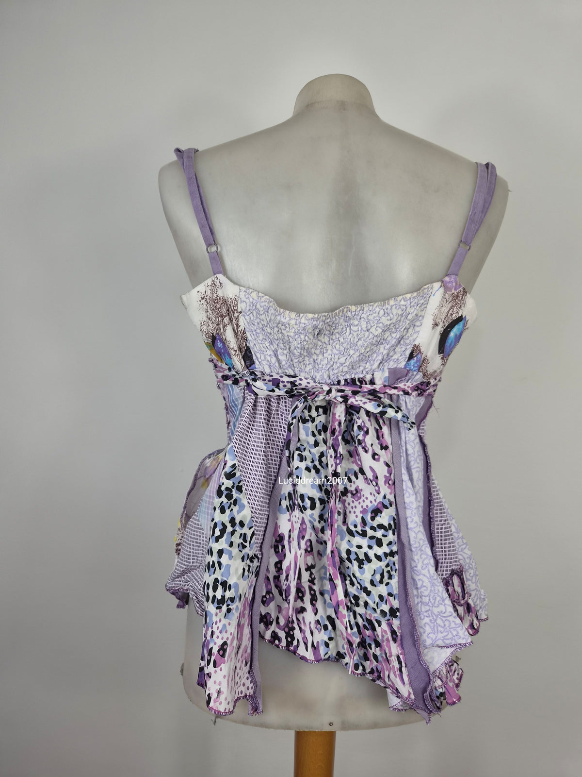 Haut patchwork tons lila