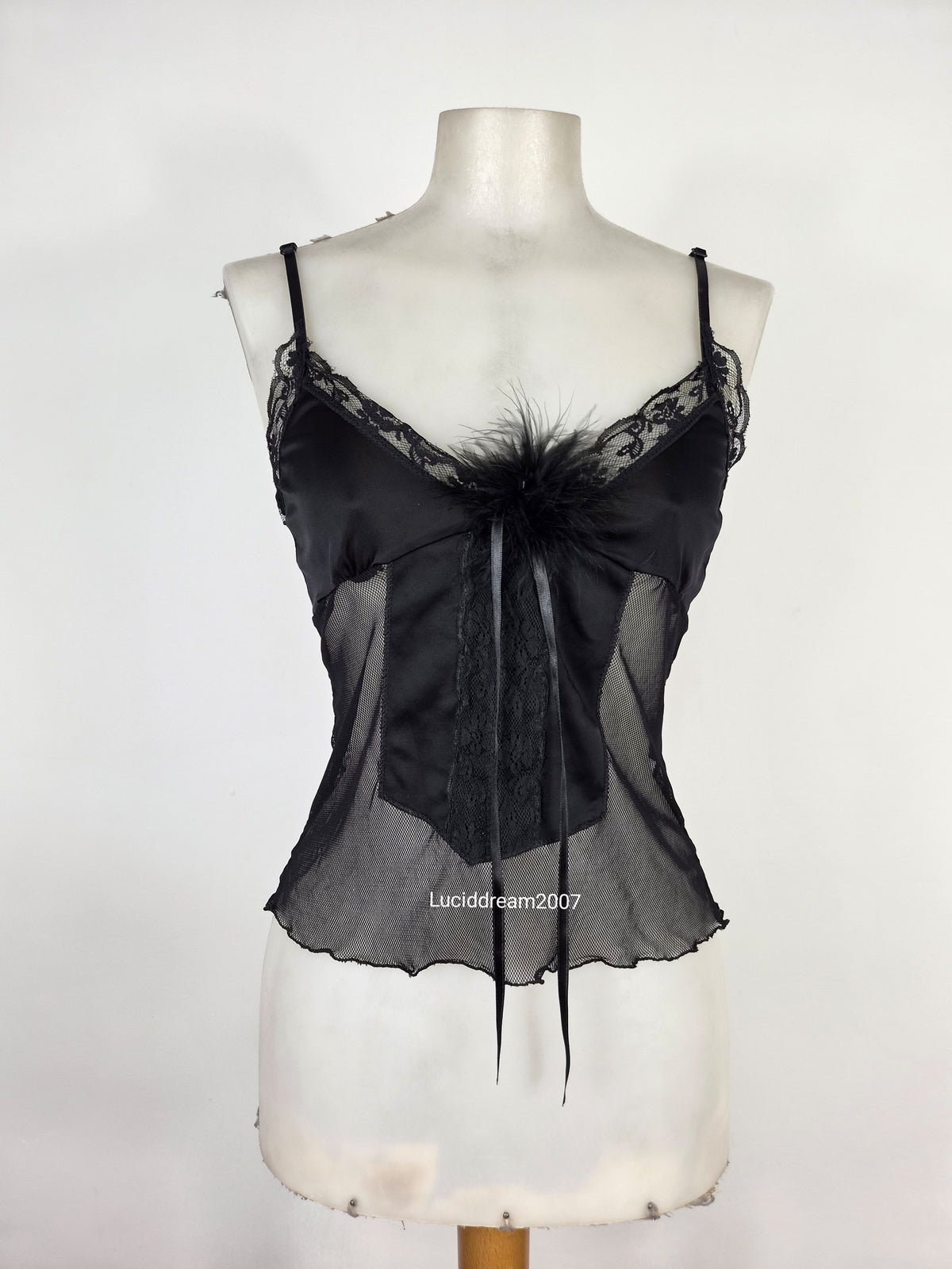 Haut esprit lingerie noir