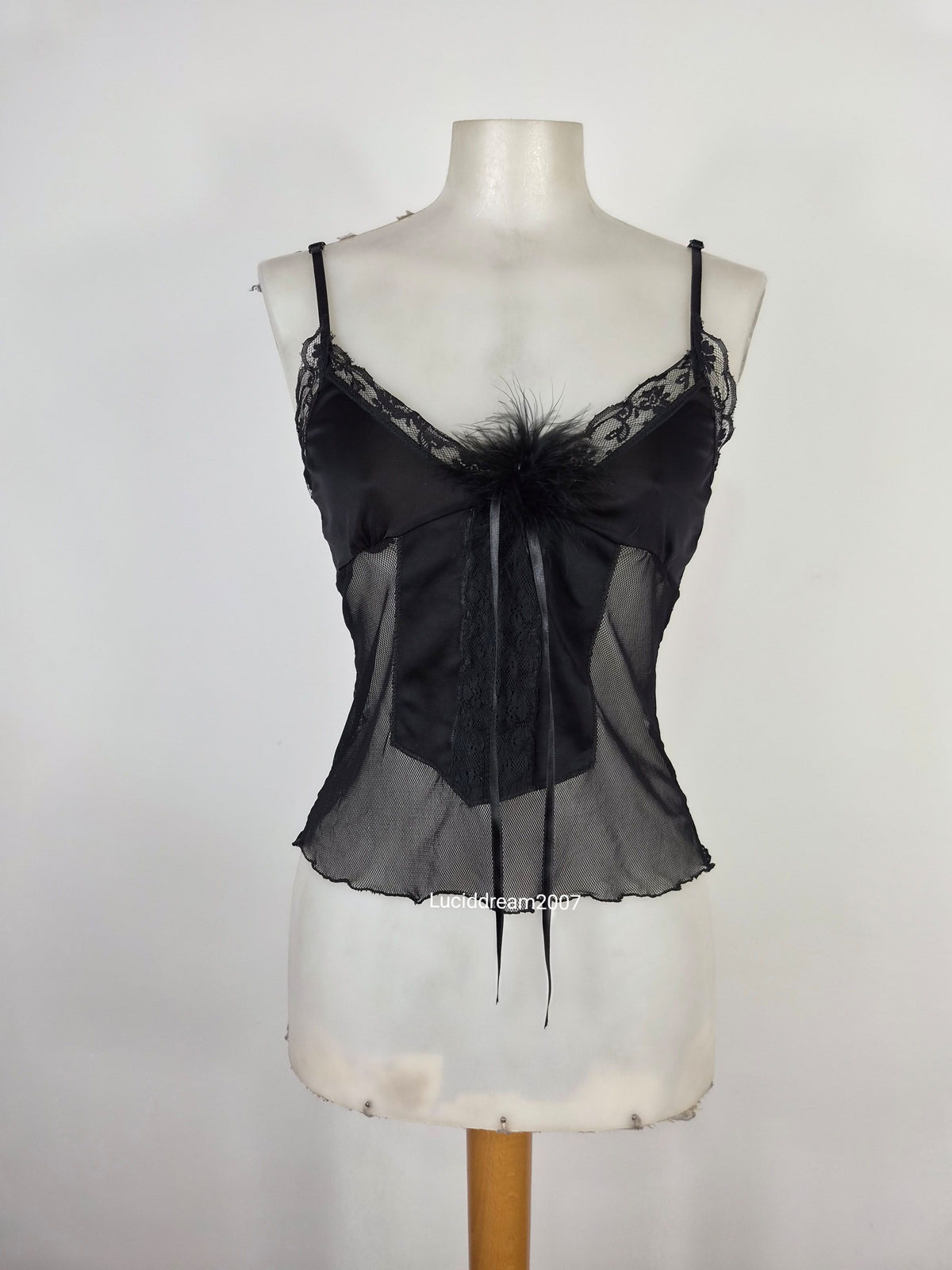 Haut esprit lingerie noir