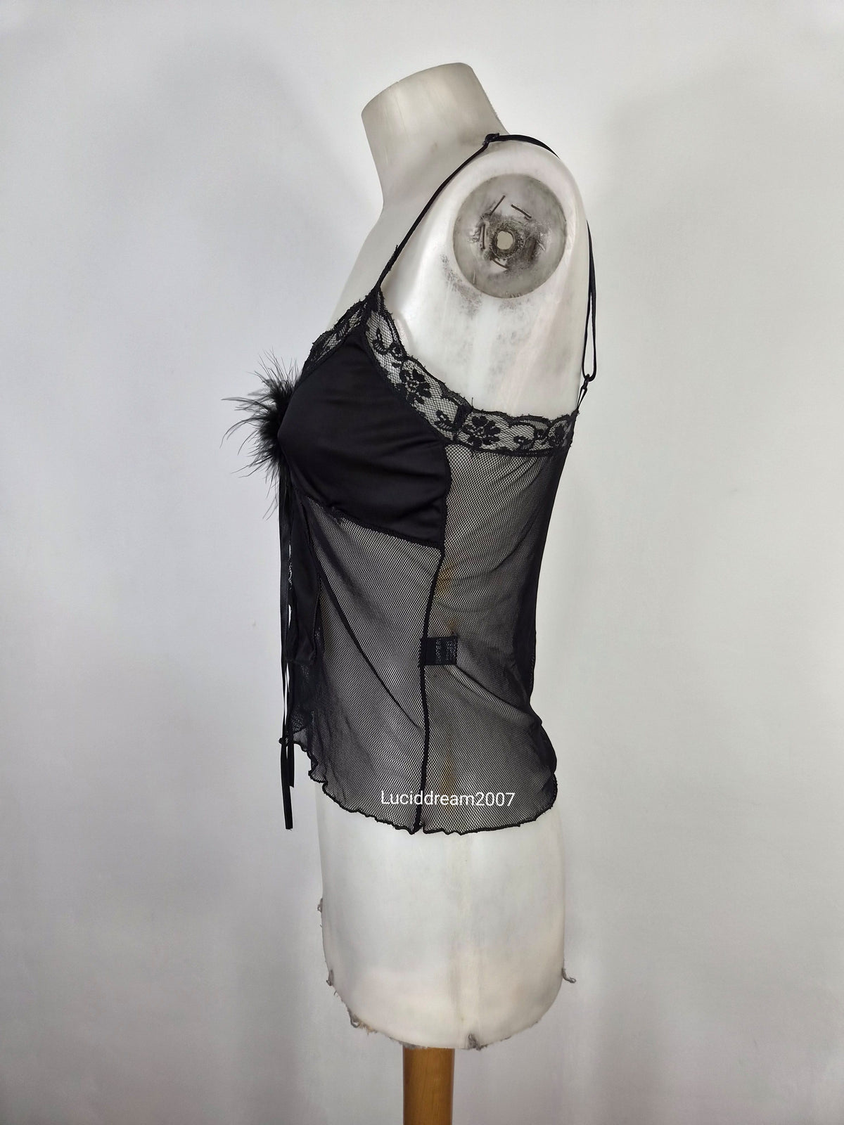 Haut esprit lingerie noir
