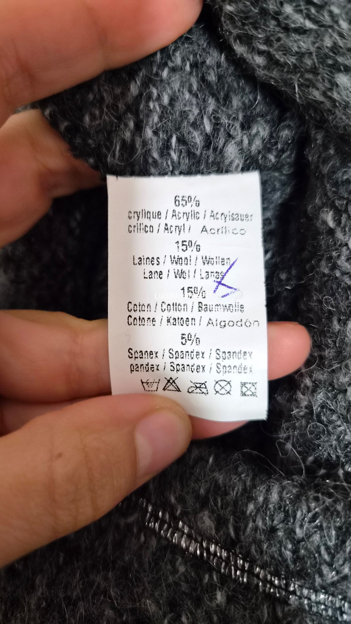 Ensemble destructuré en laine