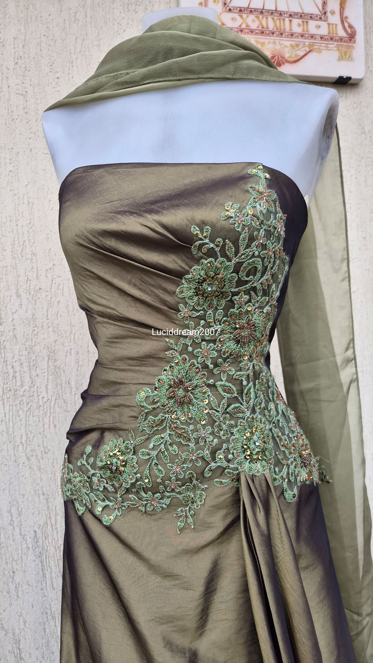 Robe bustier verte